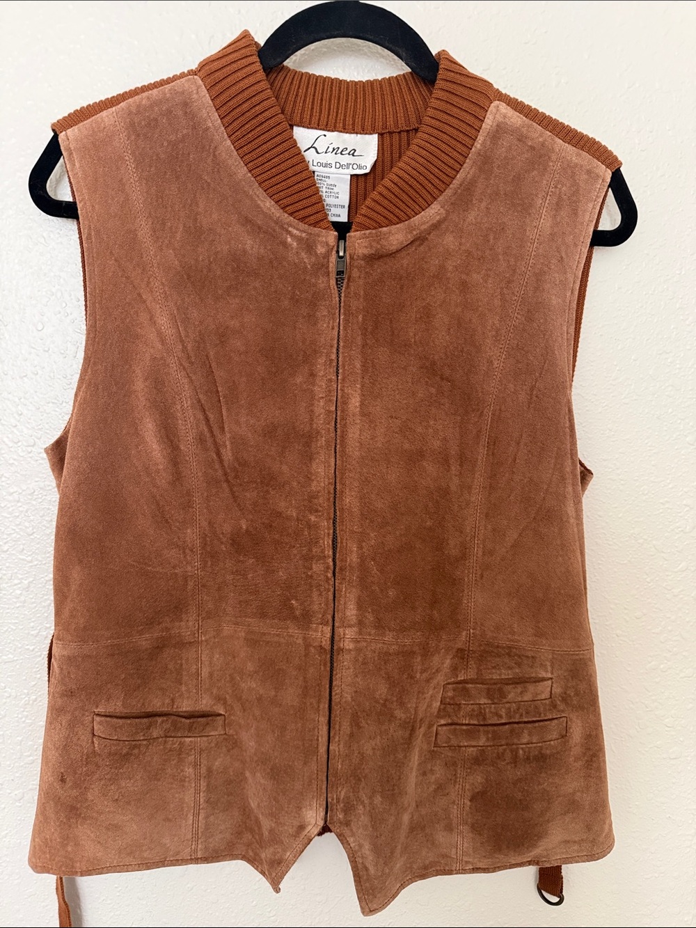 100% Suede Zip Vest